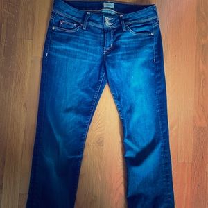 Hudson Ginny Crop Straight with Cuff Jeans